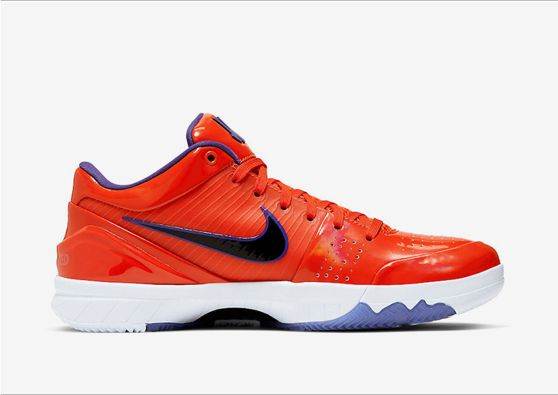 UNDEFEATED x Nike Kobe 4 Suns Orange Black Blue Shoes